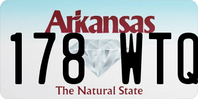 AR license plate 178WTQ