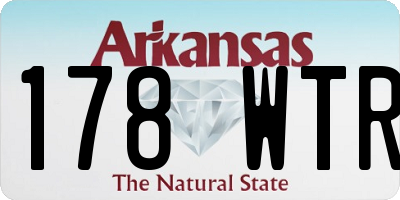 AR license plate 178WTR