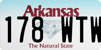 AR license plate 178WTW