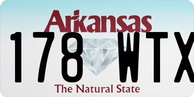 AR license plate 178WTX