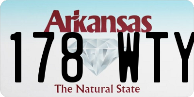 AR license plate 178WTY