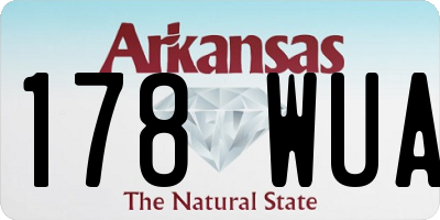AR license plate 178WUA