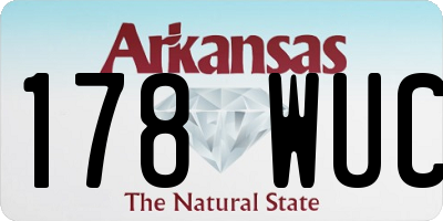 AR license plate 178WUC