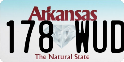 AR license plate 178WUD