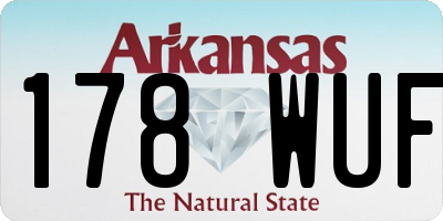 AR license plate 178WUF