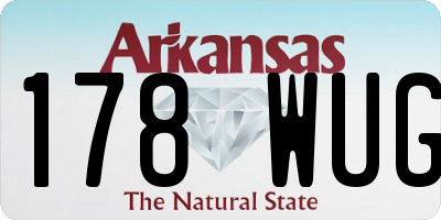 AR license plate 178WUG