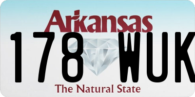 AR license plate 178WUK