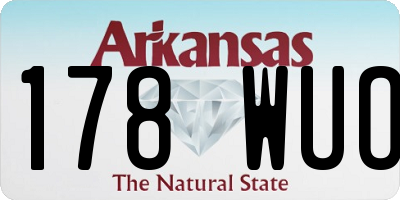 AR license plate 178WUO