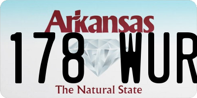 AR license plate 178WUR