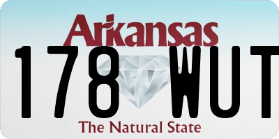 AR license plate 178WUT