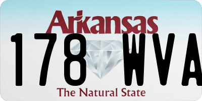 AR license plate 178WVA
