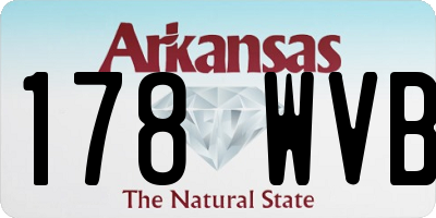 AR license plate 178WVB