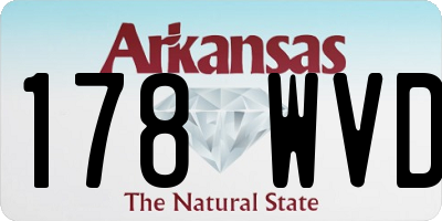 AR license plate 178WVD