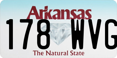 AR license plate 178WVG