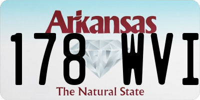 AR license plate 178WVI