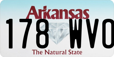AR license plate 178WVO
