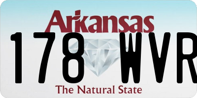 AR license plate 178WVR