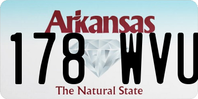 AR license plate 178WVU