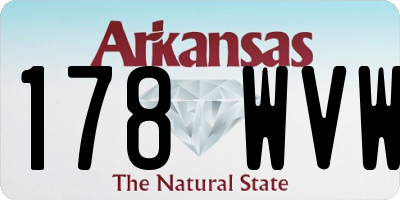 AR license plate 178WVW