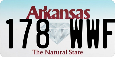 AR license plate 178WWF