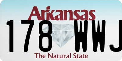 AR license plate 178WWJ