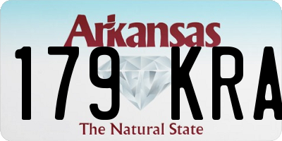 AR license plate 179KRA