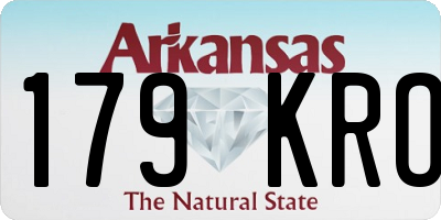 AR license plate 179KRO