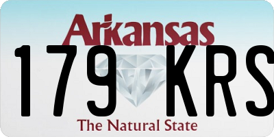AR license plate 179KRS