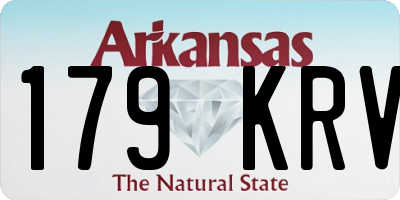 AR license plate 179KRV