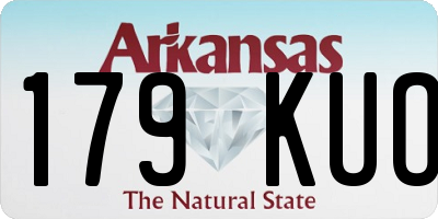 AR license plate 179KUO