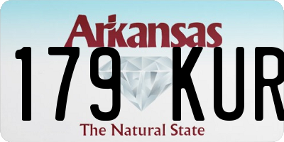 AR license plate 179KUR