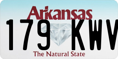 AR license plate 179KWV