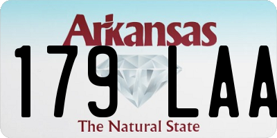 AR license plate 179LAA