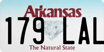 AR license plate 179LAL