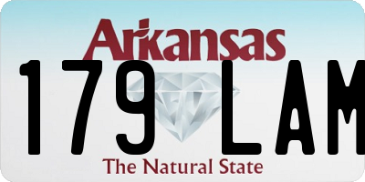 AR license plate 179LAM