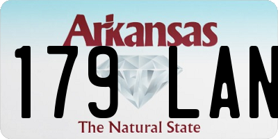 AR license plate 179LAN