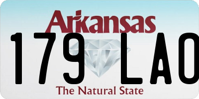 AR license plate 179LAO