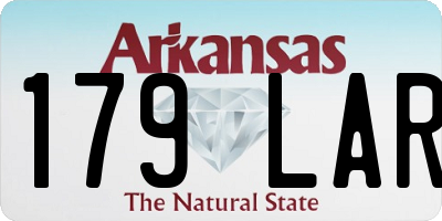 AR license plate 179LAR