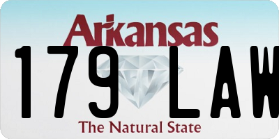 AR license plate 179LAW