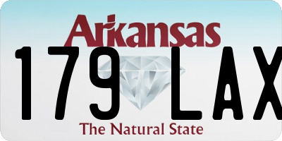 AR license plate 179LAX