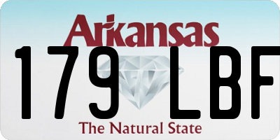 AR license plate 179LBF