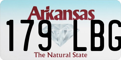 AR license plate 179LBG
