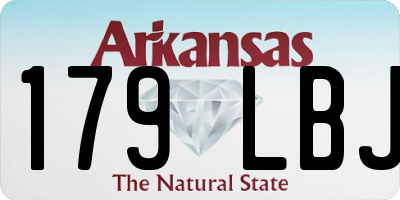 AR license plate 179LBJ