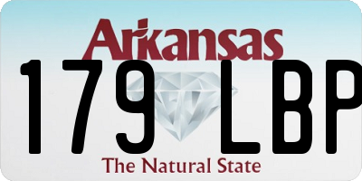 AR license plate 179LBP