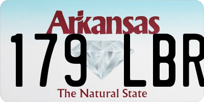 AR license plate 179LBR