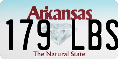 AR license plate 179LBS