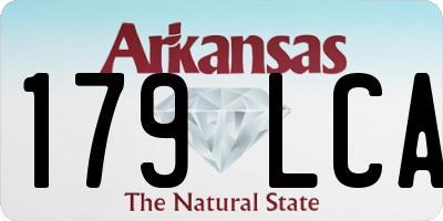 AR license plate 179LCA