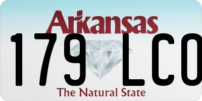 AR license plate 179LCO