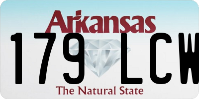 AR license plate 179LCW