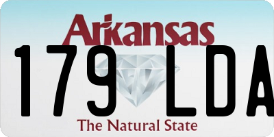 AR license plate 179LDA